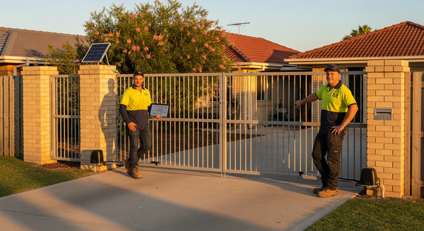 SC Automatic Gates team at work in Sunshine Coast